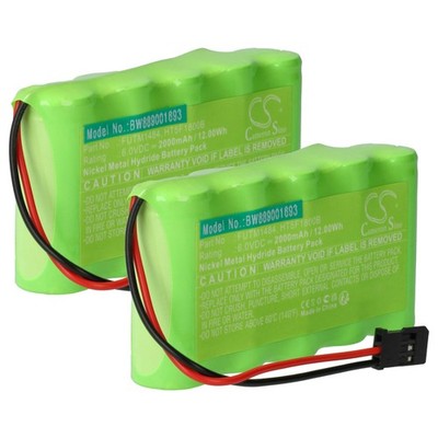 2x Akku für Futaba 10J 14SG 4PKS 4PL 6J 8J Transmitter 2000mAh