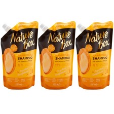 Nature Box Capello Shampoo Con Olio di Argan 3 X 500ml Sacchettini Senza Silikon