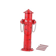 24" H Metal Fire Hydrant for Dogs to Pee On, Vintage Mid  Large Dog Fire