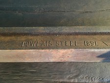 Altes Stück Eisenbahn Schiene von 1891 Sammlerstück