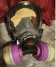 Scott Full Face  Respirator With Dual Cartridge Adaptor  PN 10011307