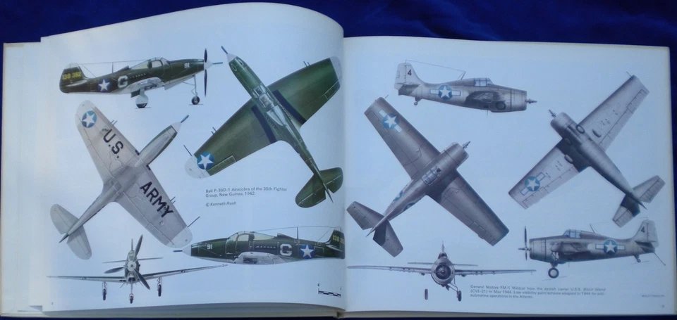 Combat Planes of World War II Series Vol. 1-5 HC Doubleday 1971 O/P VG Foto 3 de 4