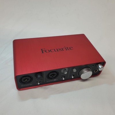 Focusrite Scarlett 2i2 USB Audio Recording Interface Missing Knob See Photos 