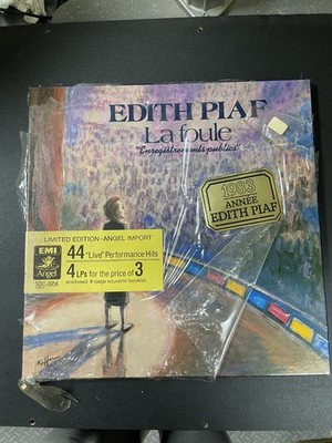 EDITH PIAF La Foule Enregistrements Publics LIMITED EDT PROMO SEALED Box set 4LP