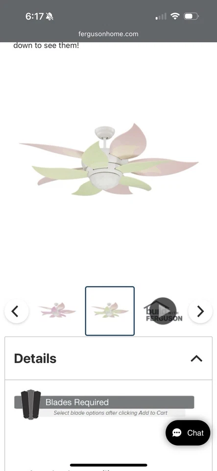 Craftmade 52 Inch Bloom Ceiling Fan with Light Kit & Remote Control - New In Box - Image 3 of 3