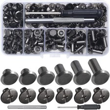 110Sets Chicago Screws Leather Rivets Assorted Screw Rivets Chicago Binding Scre