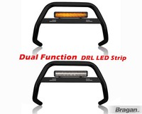 Bull Bar Mit Night Blazer LED Lichtleiste FüR Ford Transit Mk6 2000-2006 Black