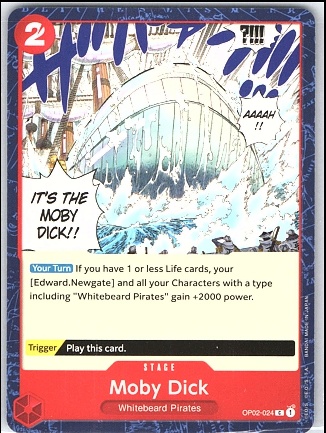 One Piece - Moby Dick [OP02 - OP02-024] - NM/Common