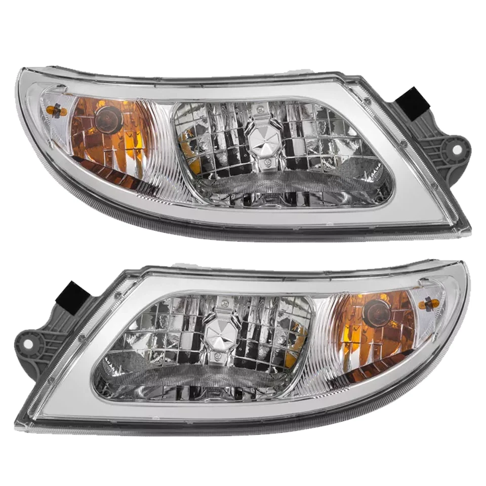 Para 2002-2019 International Truck 4100 4200 4300 4400 8500 8600 Par de Faróis - Imagem 2 de 4