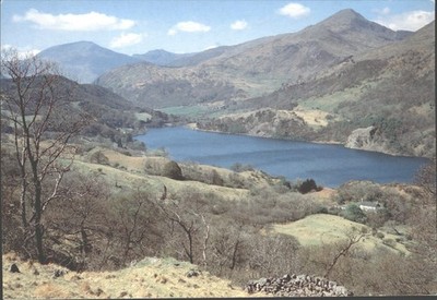 LLYN GWYNANT, MOEL HEBOG UND YR ARAN, Snowdonia, Wales - Vintage POSTKARTE