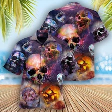 Skull Aloha Hawaiian Shirt For Summer  Skull Life Is Short Dont Turn Into eleme