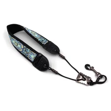 Embroidery Saxophone Neck Strap - (Comfort, Breathable, Metal Swivel Snap Hoo...