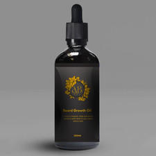 Organic Beard Growth Oil 100ml – Thicker Fuller Beard • Stops Patchiness