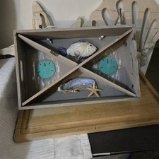 Seashell Art, Handmade, Beach Decor, Nautical, Wall Hanging, Coastal Gift