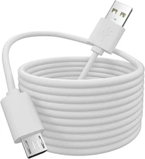 20FT Long USB Power Extension Cable for Wyzecam,Wyzecam Pan,Yi Camera,Nestcam In