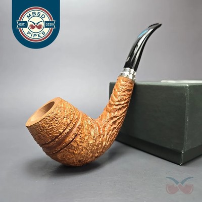 Ser Jacopo La Pipaccia 12 Spongia S3 C Sandblasted Estate Briar Pipe, Unsmoked