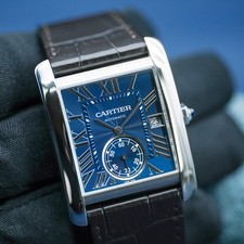 Cartier Tank MC WSTA0010 Blue Dial 44mm 2017 Box & Papers 2
