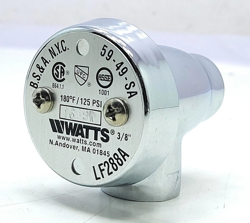Watts 3/8" LF288A Anti-Siphon Vacuum Breaker - Image 3 of 4