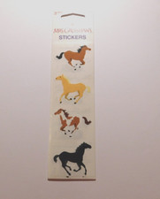 Mrs. Grossman's Lot of 3 Strips Brand New in Package Horses Galloping Stickers