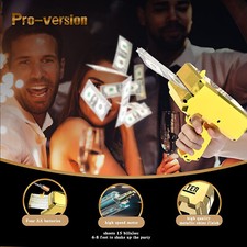 Game Movies Party Money Gun Shooter Make it Rain, Handheld Cash Gun
