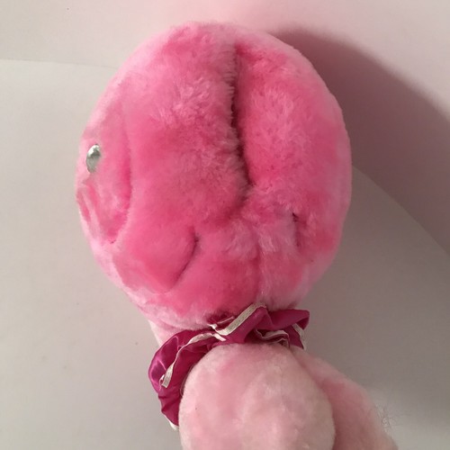 Vintage 1980 Tonka Keypers Elegante Peluche Caracol Rosa Difuso Con Bolsillo - Imagen 5 de 8