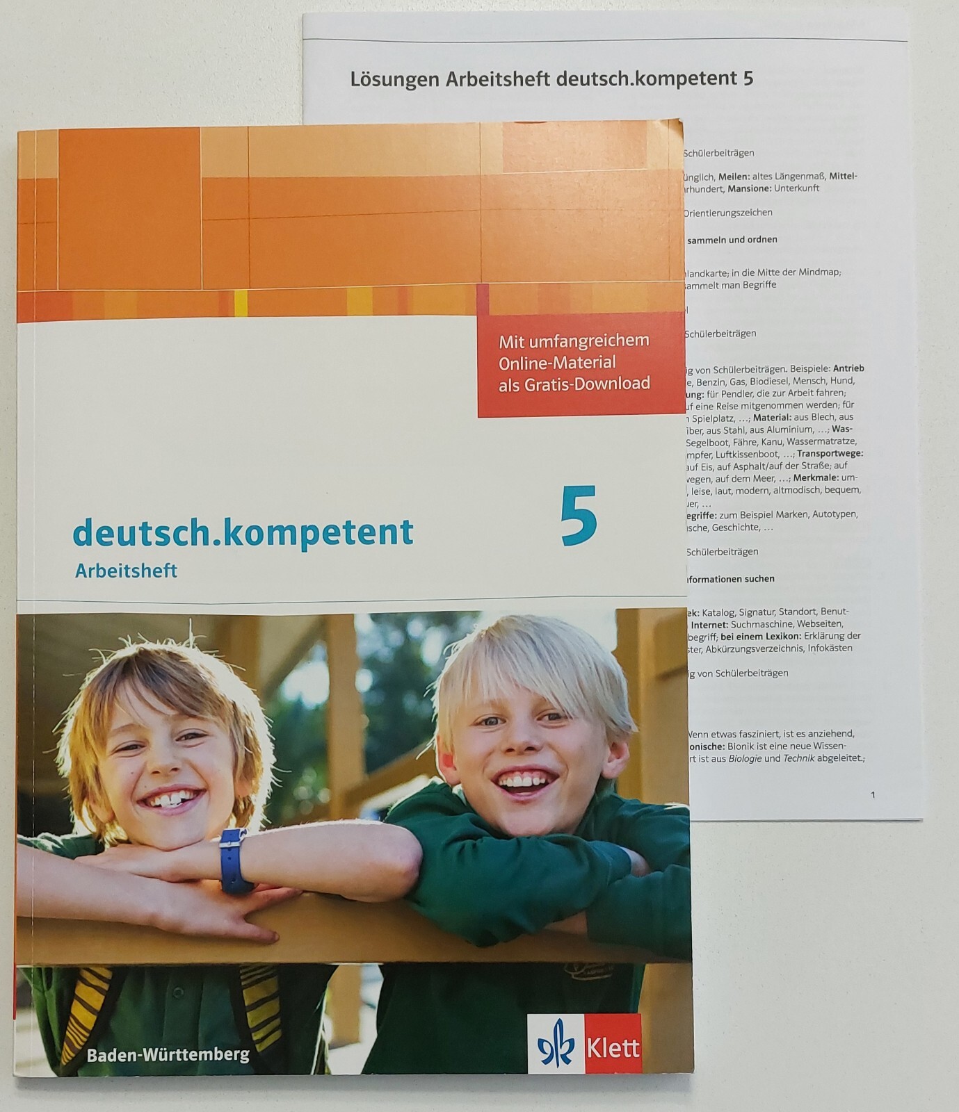 Thumbnail - Deutsch. Kompetent 1. Arbeitsheft Mit Lösungen 5. Klasse.
