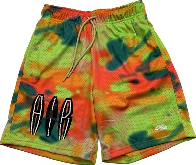Nike Jordan Flight MVP Shorts Multi Spray Print DQ8024-252 Mens Size Medium
