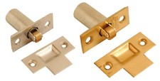 Adjustable Brass Roller Catch Satin Chrome Mortice Door Latch Ball With Fixings