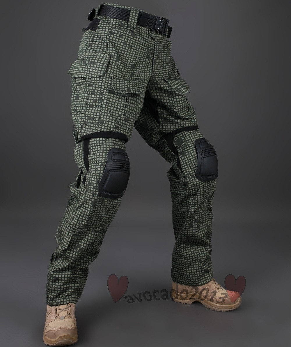 Desert Night Camo G3 Combat Pants Assault Tactical Trouser w/Knee