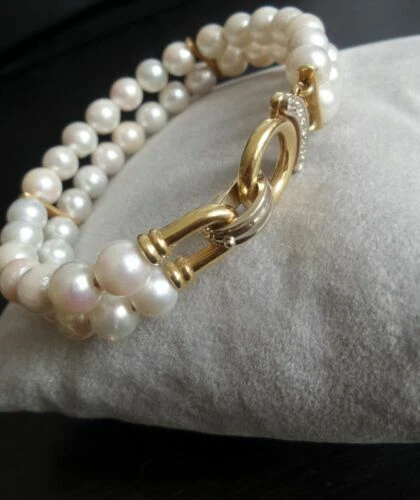 Bracciali di lusso con perle rigidi