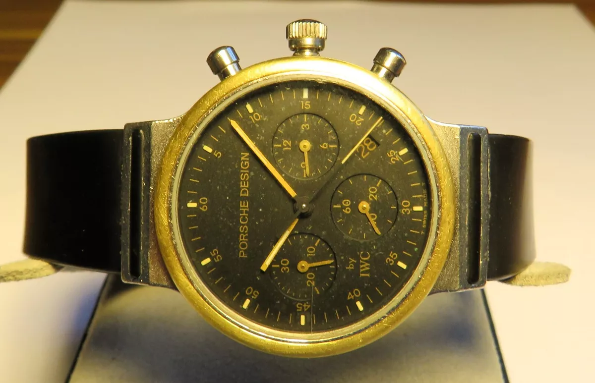 IWC Porsche Design Chronograph Quarz Stahl Gold Ref. 3720 eBay