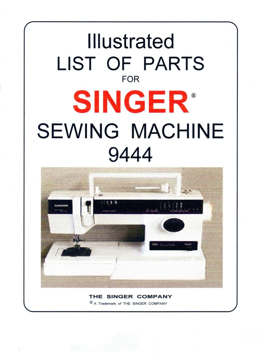 Illustrated Parts Manual, on CD, to Service & Repair Singer Sewing