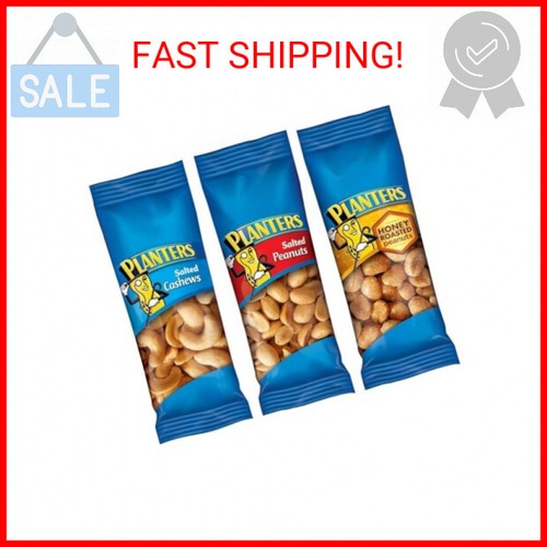 PLANTERS Variety Packs (Salted Cashews, Salted Peanuts & Honey Roasted