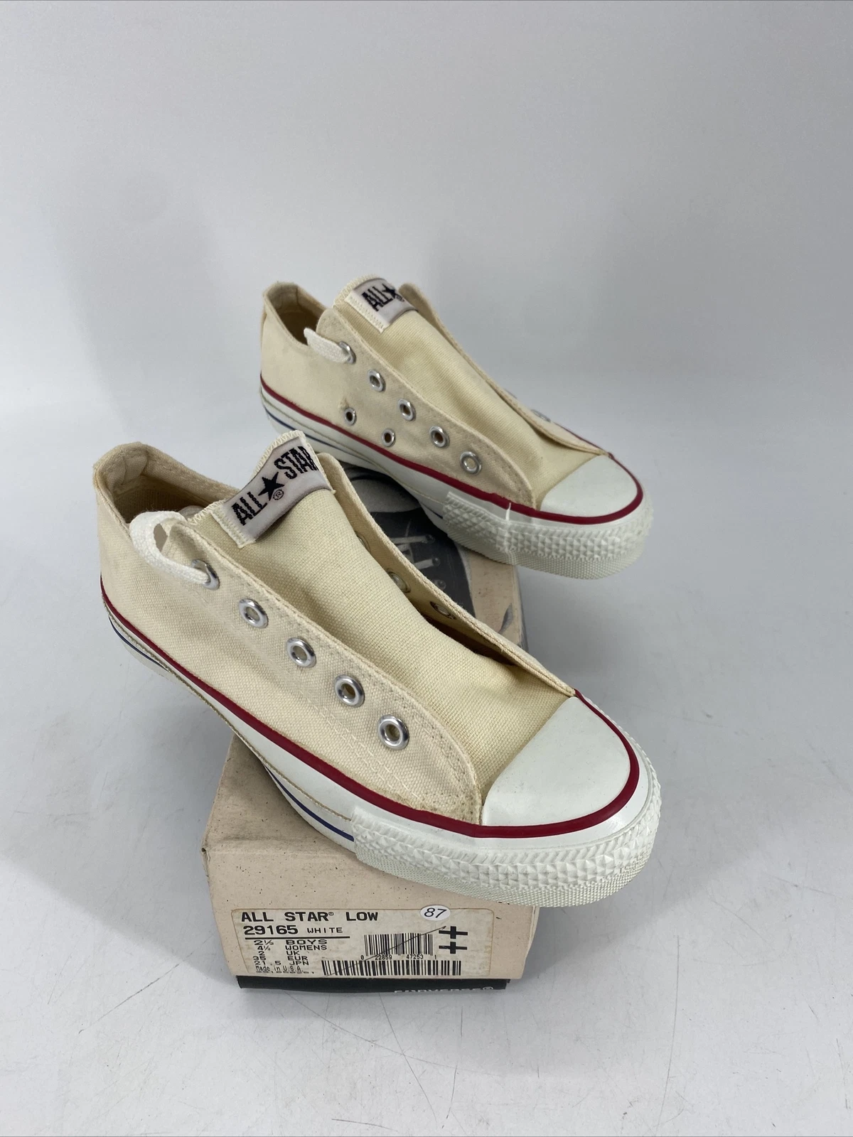 Scarpa bassa vintage Converse All Star made in USA 29165 bianca giovanile 2 5 donna 4 5