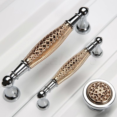 cabinet kitchen handles gold knobs drawer rose pulls luxury door pull dresser cupboard hardware handle chrome modern wardrobe furniture