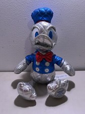 Donald Duck Plush Doll 85th Anniversary Metallic Silver DISNEY Collectible