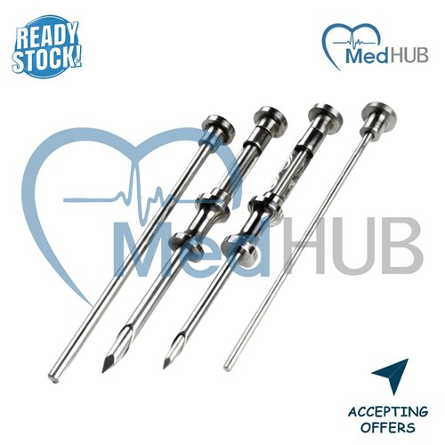 Kit De 3 Trocarts HRT 3.5 Mm Pour Insertion De Pellets Hormonaux - 3 Sets Complets - Marque Med Trust - Neuf