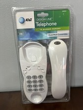 AT T 146 Design Line Telephone Windchill White Hearing Aid Compatible Desk/Wall