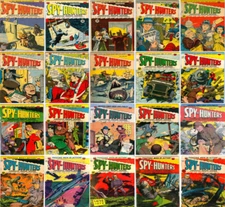 1949 - 1953 Spy-Hunters Comic Book Package - 21 eBooks on CD