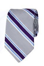 John W. Nordstrom 124083 Men's Woven Striped Silk Tie