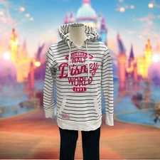 Disney Parks Authentic Walt Disney World 1971 Striped Hoodie M Retro Nostalgic