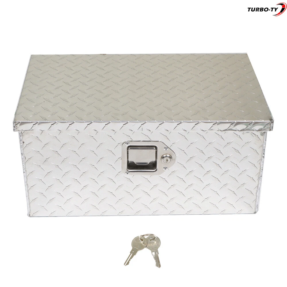 20 Inch Aluminum Tool Box Diamond Plate for Tacoma Pickup Truck Bed Storage