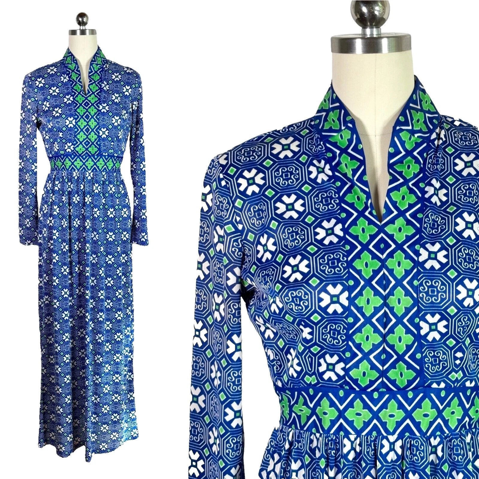 Ocasión especial de acetato Vestidos VINTAGE 1970s para Mujer