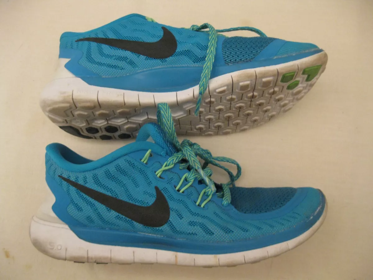 Nike Free 5.0 Barefoot Ride Running Shoes Size 6 Light Blue/ | eBay