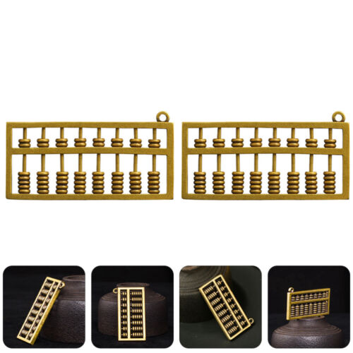 DIY Mini Gold Abacus Wealth Lucky Charm Earring Pendant Jewelry Findings - Picture 1 of 12