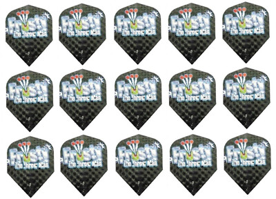 5 Sets Harrows Dimplex Standard Dart Flights - Ships Tracking- Frosty