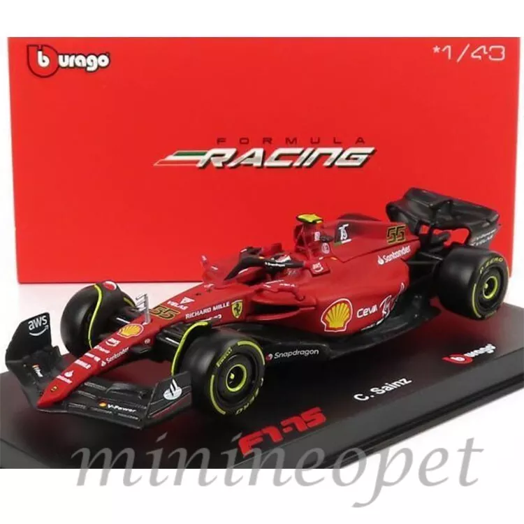 Bburago Ferrari F1-75 #55 Carlos Sainz 2022 (1/43)