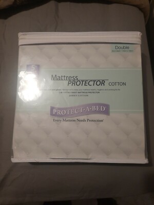 Protect-a-bed Baumwolle Wasserdicht Matratzenschoner Double 135cmx190cm Brandneu