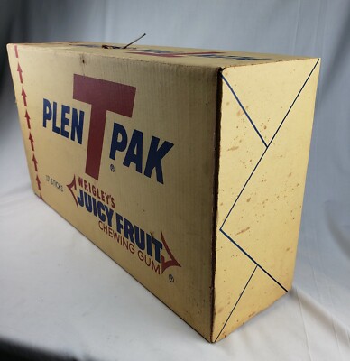 Vintage Wrigley's Juicy Fruit Chewing Gum Store Display Box