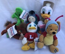 The Disney Store Set Of 6 Mini Bean Bag Donald Duck Butterfly Kouvu Flubber NWT